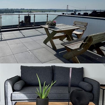 Panorama - Exklusives Apartment An Der Promenade Mit Dachterrasse & Rheinblick 艾默里奇 外观 照片